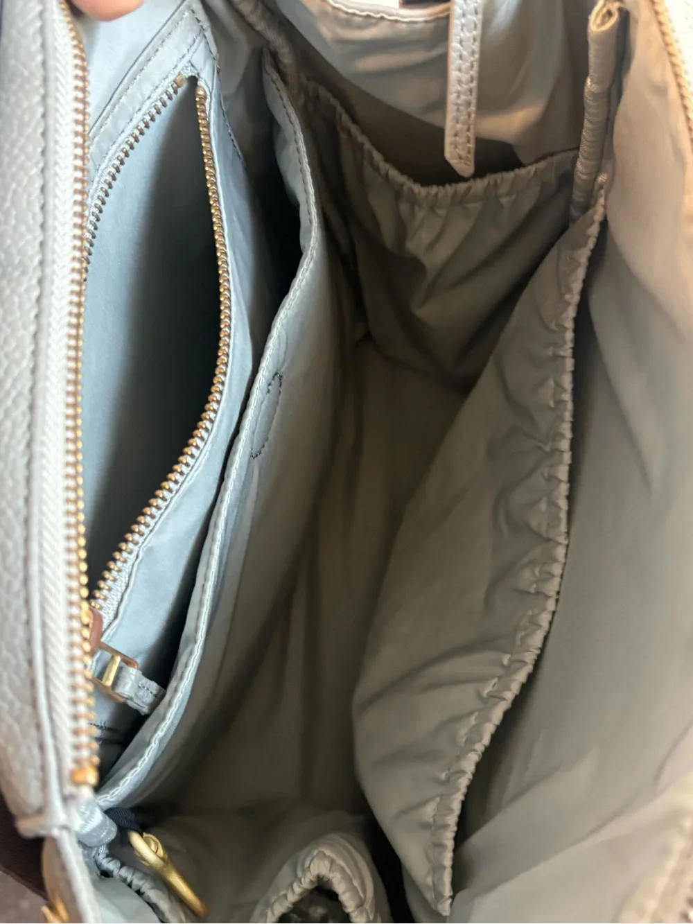 Freshly Picked Stone Gray Diaper Bag Backpack Vegan Leather